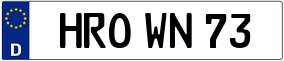 Truck License Plate